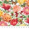 Morning Blossom Large Blossoms White Background Cotton Fabric by Northcott BTY